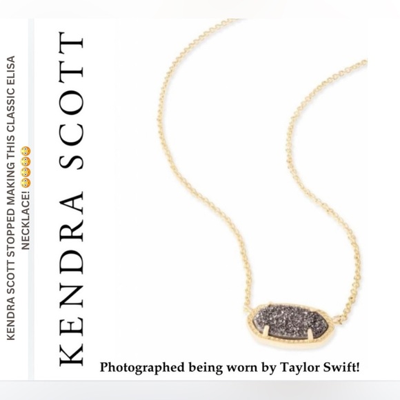NWT! # 1 BEST SELLER! KENDRA SCOTT 2025 FAV ELISA NECKLACE! 14K GOLD! CELEB FAV! - Picture 1 of 11